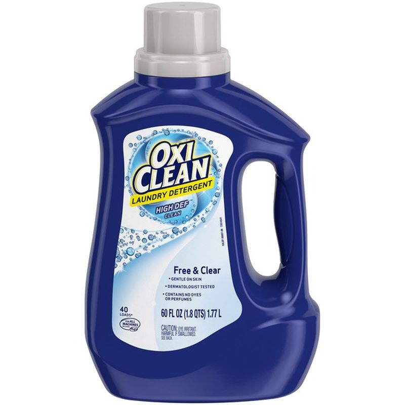 OxiClean Liquid Laundry Detergent, Free & Clear (60 oz) Instacart