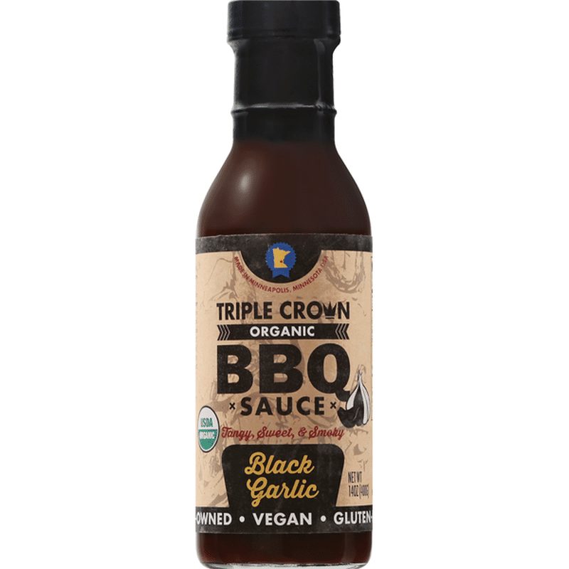 Triple Crown BBQ Sauce, Organic, Black Garlic (14 oz) - Instacart