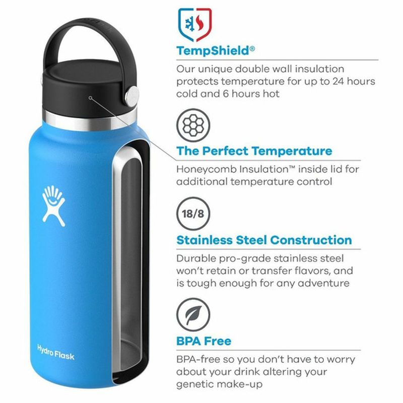 Hydro Flask Wide Mouth Water Bottle Eggplant 40 Ounce (each) Delivery or Pickup Near Me