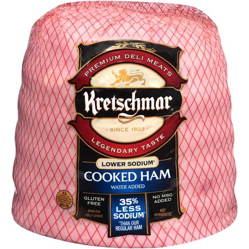 Kretschmar Lower Sodium Cooked Deli Ham Instacart