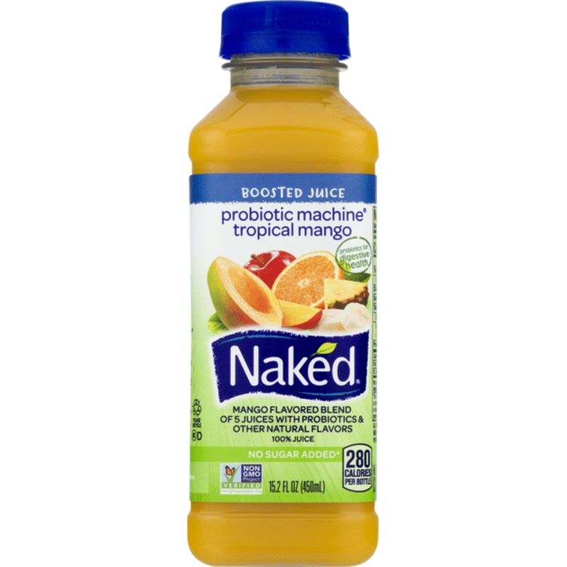 Naked Juice Plant Protein Peach Mango Fruit Juice Smoothie 