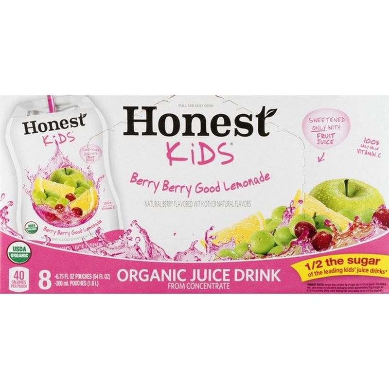 Honest Kids Berry Berry Good Lemonade Organic Fruit Juice (6.75 fl oz ...