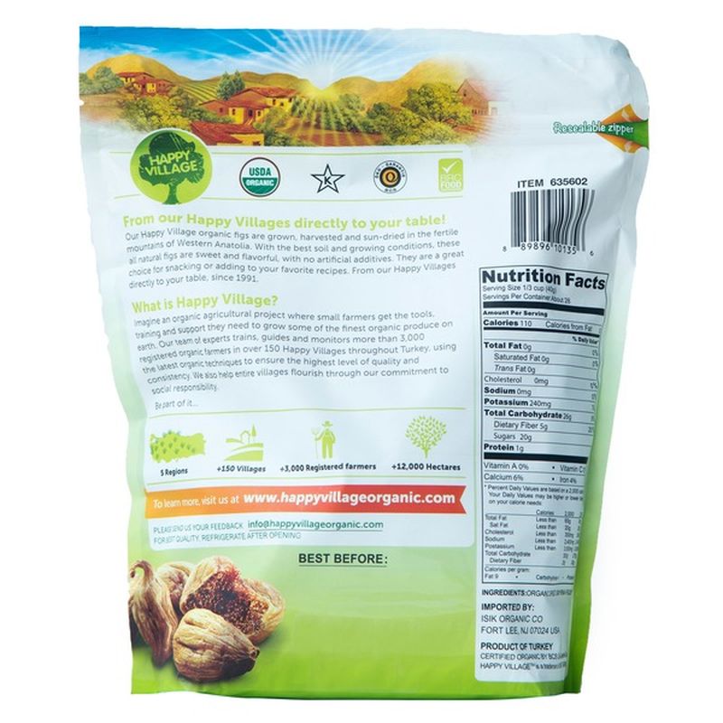 Happy Village Organic Dried Calimyrna Figs (40 oz bag) from Costco