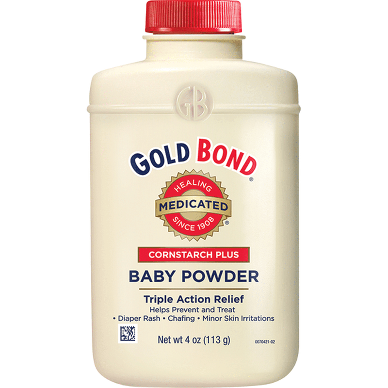 Gold Bond Baby Powder, Medicated, Cornstarch Plus (4 oz) Instacart