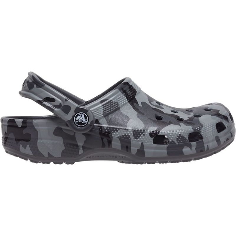 crocs adult classic printed camo clogs