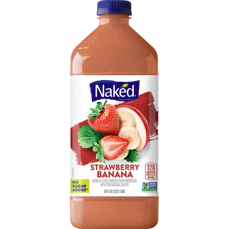 Naked Juice Smoothie Pure Fruit Strawberry Banana - 15.2 