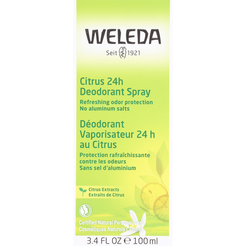 Weleda Deodorant Spray, Citrus, 24 Hour (3.4 fl oz) Instacart