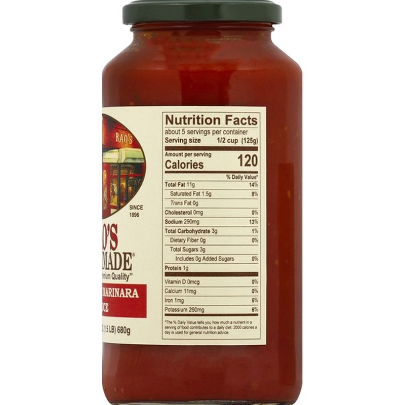 Rao's Homemade Sensitive Marinara Sauce (24 oz) from Wegmans Instacart