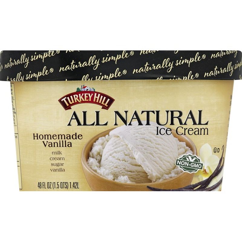 Turkey Hill All Natural Homemade Vanilla Ice Cream (48 oz) Instacart