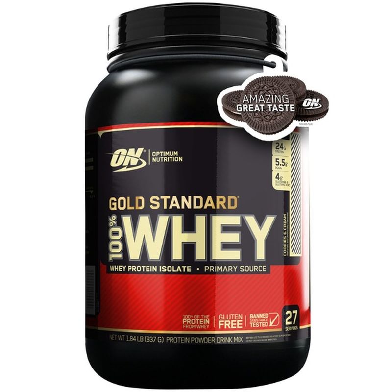 Optimum Nutrition Gold Standard 100 Whey Protein Powder Cookies & Cream Cookies & Cream (27