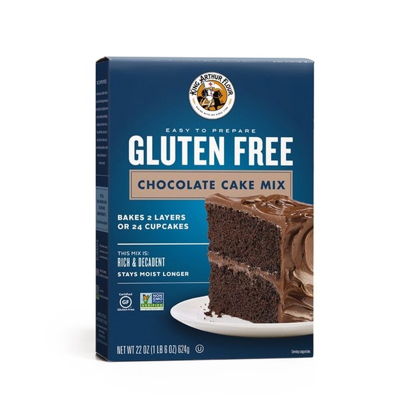 King Arthur Baking Cake Mix, Gluten Free, Chocolate (22 oz) from ACME