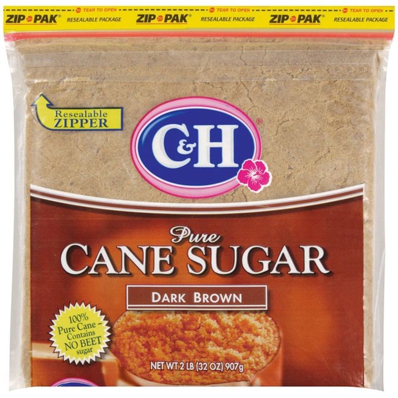 C&h Pure Cane Dark Brown Sugar (2 lb) - Instacart