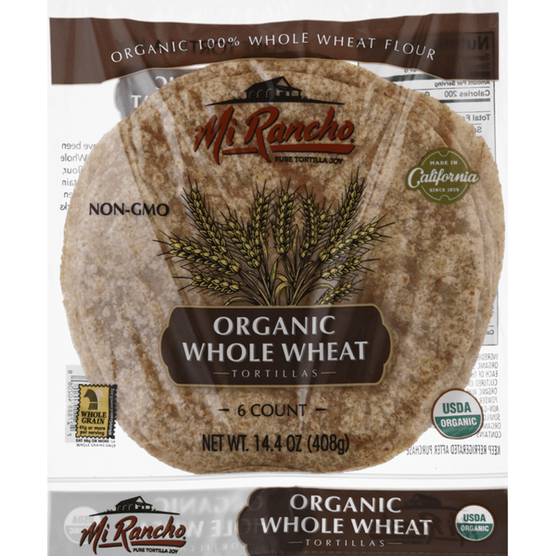 Mi Rancho Tortillas, Organic, Whole Wheat (6 each) - Instacart