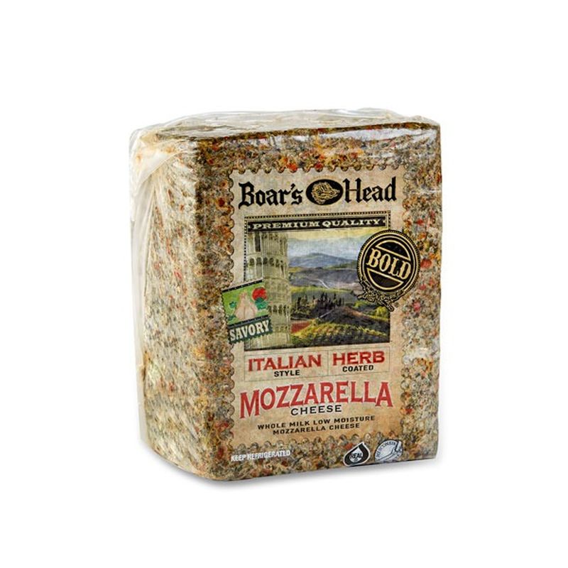 Boar's Head Bold Italian Style Herb Coated, Mozzarella Cheese (1 lb