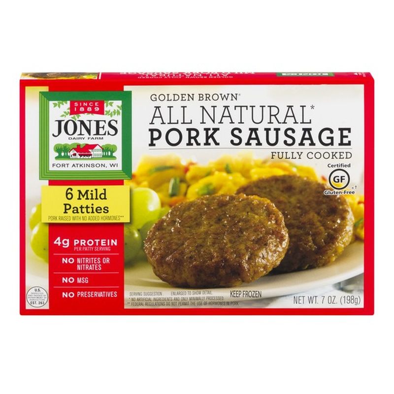 Jones Dairy Farm All Natural Sausage Fully Cooked (6 ct) from Market ...