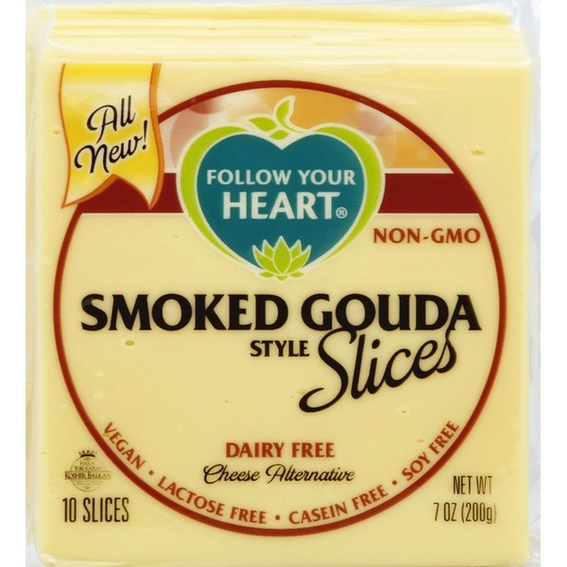 Follow Your Heart Cheese Alternative, Dairy Free, Smoked Gouda Style