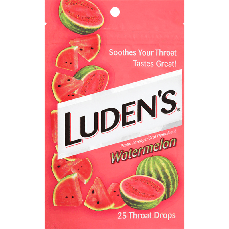 Luden's Watermelon Pectin Lozenge/Oral Demulcent (25 each) Instacart