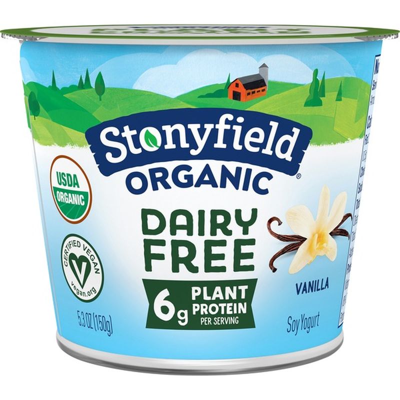 Stonyfield® Organic Dairy Free Vanilla Soy Yogurt (5.3 oz) Instacart