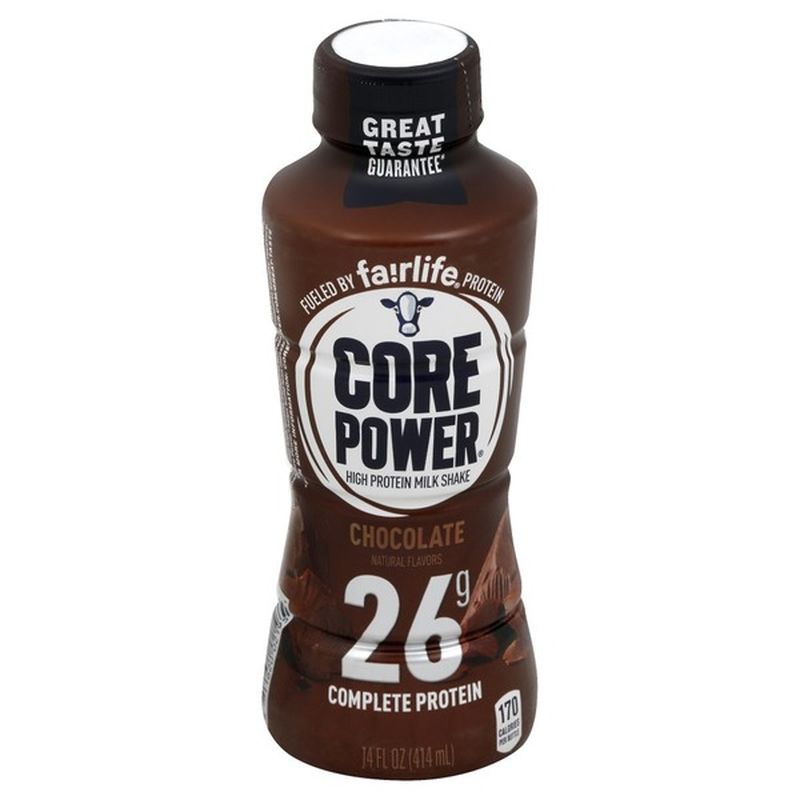 Core Power Milk Shake, High Protein, Chocolate (14 oz) from Safeway ...