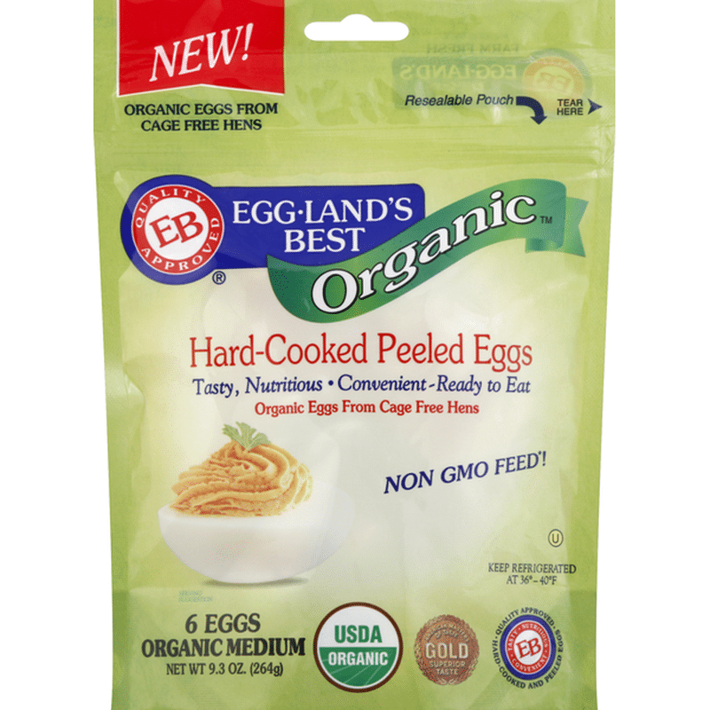 Eggland's Best Organic Hard Cooked Eggs (6 ct) - Instacart