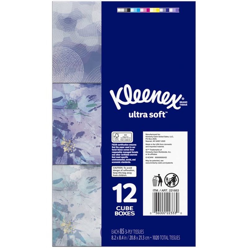 Kleenex Ultra Soft Facial Tissues (85 ct) from Costco Instacart