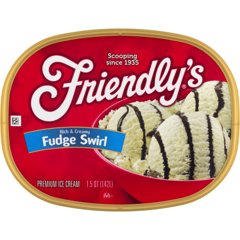 Friendly's Premium Ice Cream Fudge Swirl (1.5 qt) Instacart