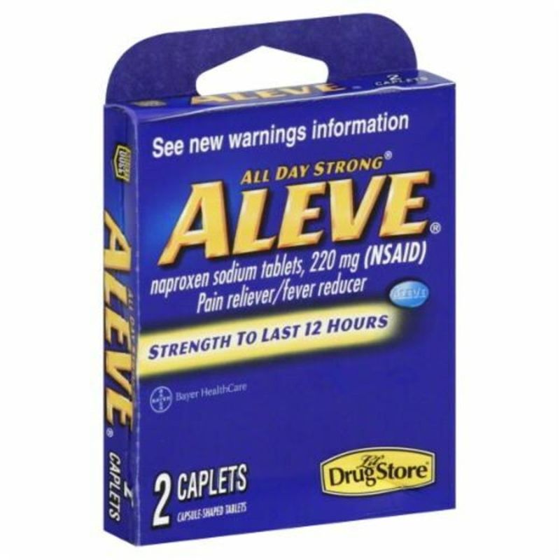 Lil Drug Store Pain Reliever/Fever Reducer (NSAID), 200 mg, All Day Strong, Aleve, Caplets