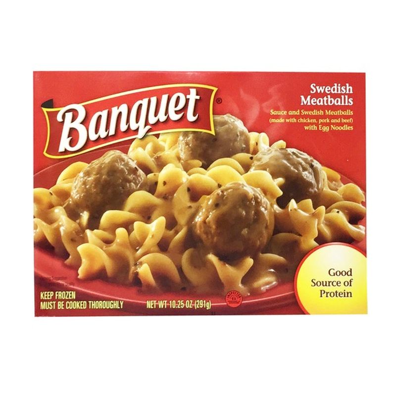 Banquet Swedish Meatballs with Egg Noodles and Sauce (10.25 oz) from ...