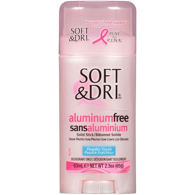 Soft & Dri Aluminum Free Powder Fresh Solid Deodorant (2.3 oz) Instacart