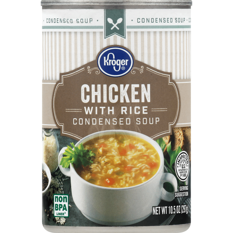Kroger Condensed Soup, Chicken with Rice (10.5 oz) Delivery or Pickup Near Me Instacart