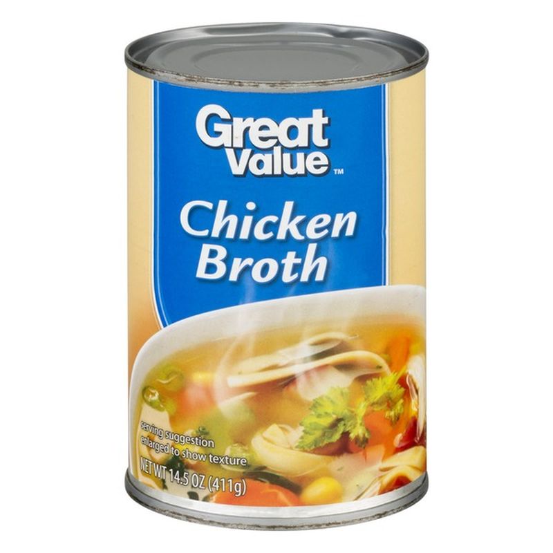 Great Value Chicken Broth, Canned, 14.5 oz (14.5 oz) - Instacart