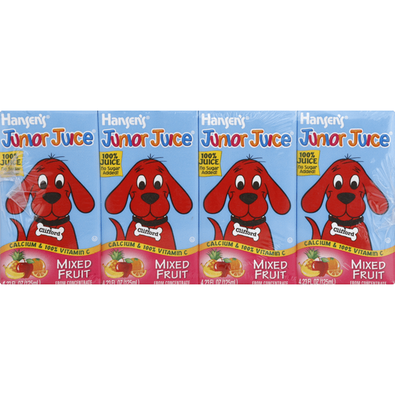 Hansen's Natural 100 Juice, Clifford, Mixed Fruit (4.23 fl oz) Instacart