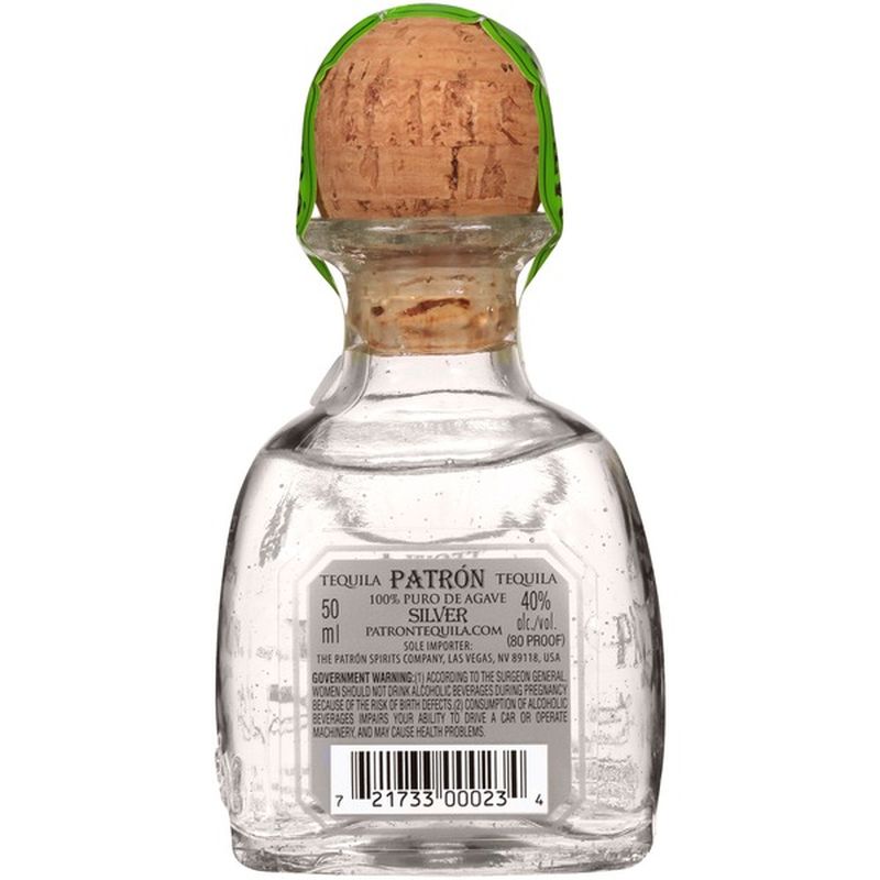 Patron Silver Tequila 50 Ml Instacart