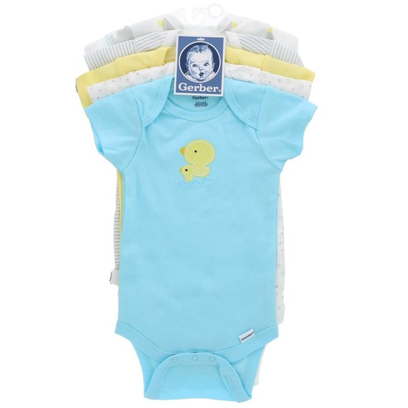 Gerber 0 to 3 Months Duck Newborn's Bodysuits