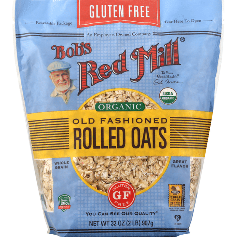 Bobs Red Mill Rolled Oats, Organic, Old Fashioned (32 oz