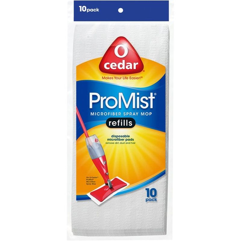 O Cedar Promist Refills Disposable Spray Microfiber Mop Head Pads