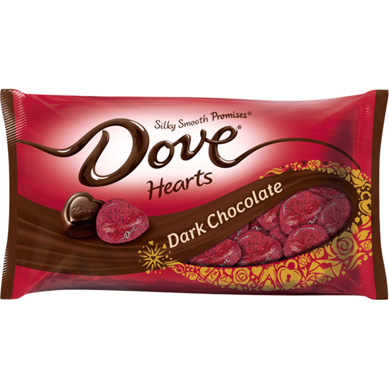 Mars Dove Promises Valentine Dark Chocolate Candy Hearts 8 87 Ounce Bag 8 87 Oz Instacart