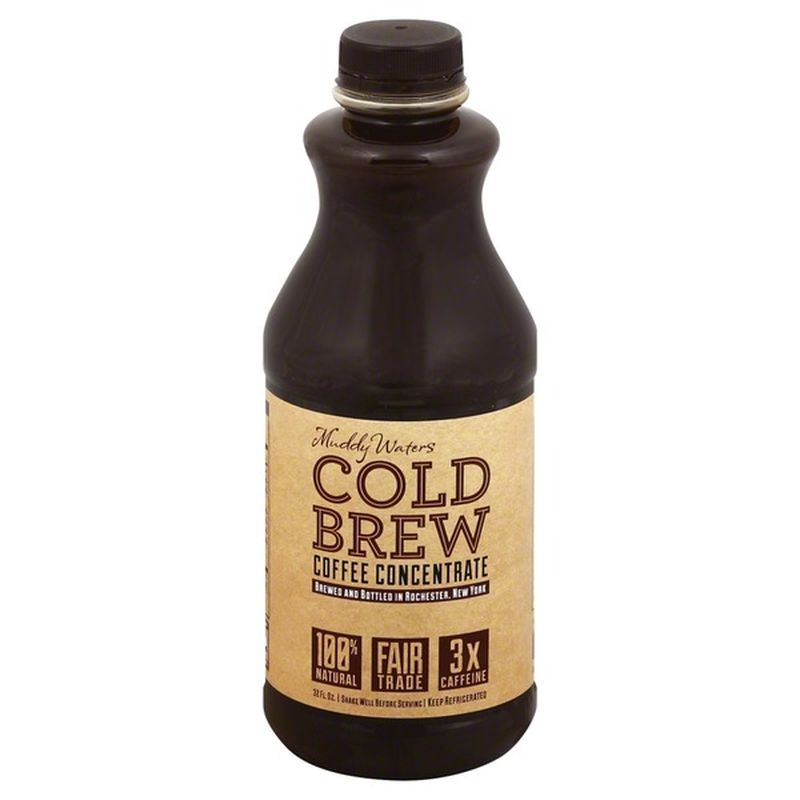 Muddy Waters Coffee Concentrate, Cold Brew (32 oz) - Instacart