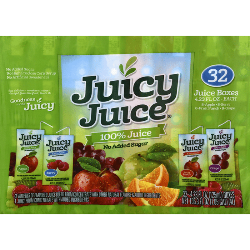 Juicy Juice 100 Juice, No Added Sugar, Variety Pack (32 each) Instacart
