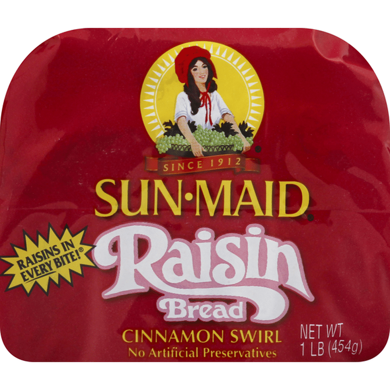 SunMaid Raisin Bread, Cinnamon Swirl (1 lb) Instacart