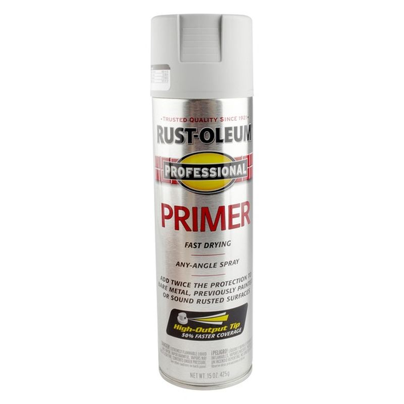 Rust-Oleum 7582-838 Flat Gray, Fast Drying, Professional Enamel Primer ...