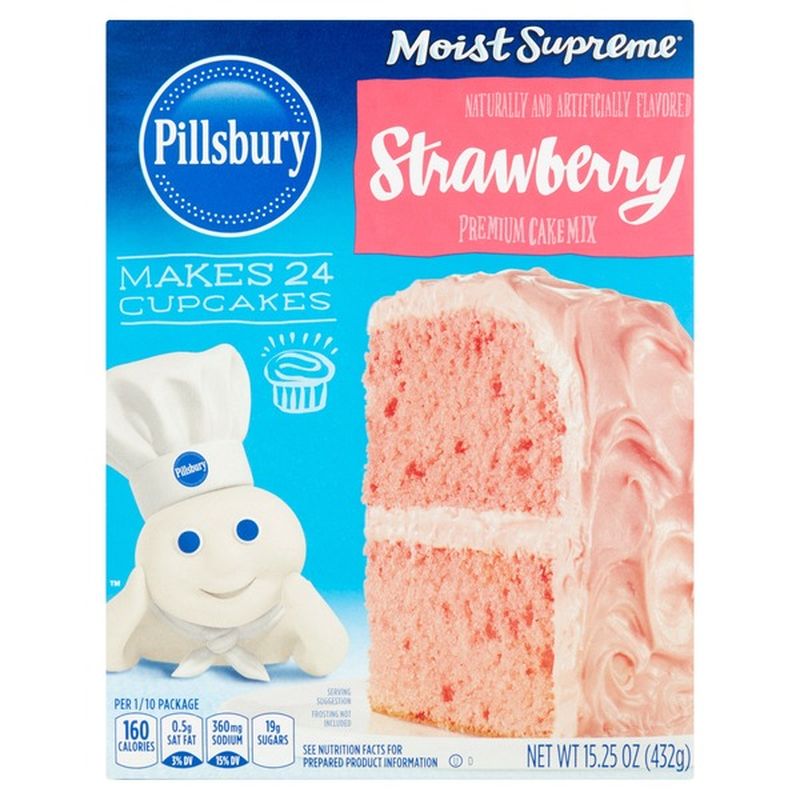 Pillsbury Cake Mix, Strawberry, Premium (15.25 oz) - Instacart