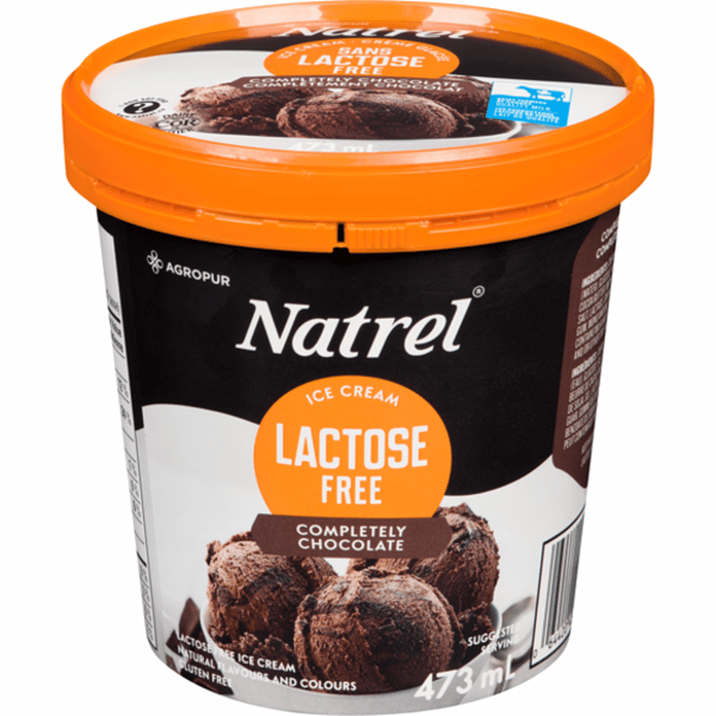 Natrel Lactose Free Ice Cream Chocolate (473 ml) Instacart
