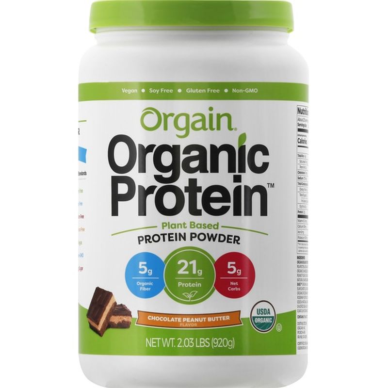 Orgain Protein Powder, Chocolate Peanut Butter Flavor (2.03 lb) Instacart