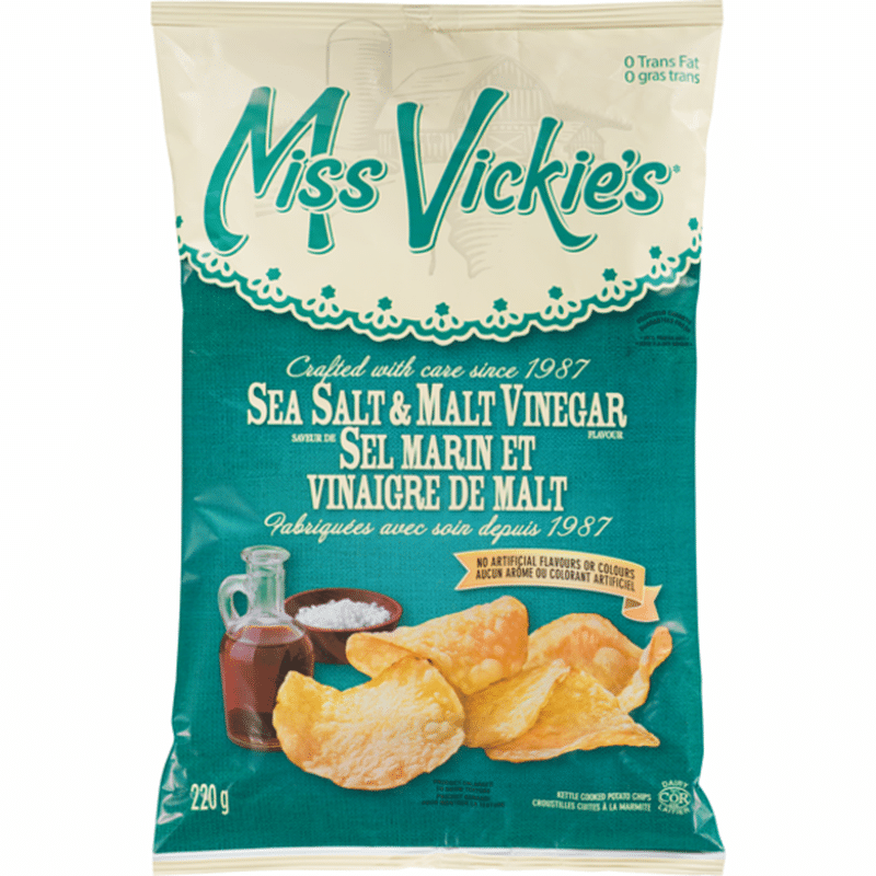 Miss Vickie's Sea Salt & Malt Vinegar Kettle Cooked Potato Chips