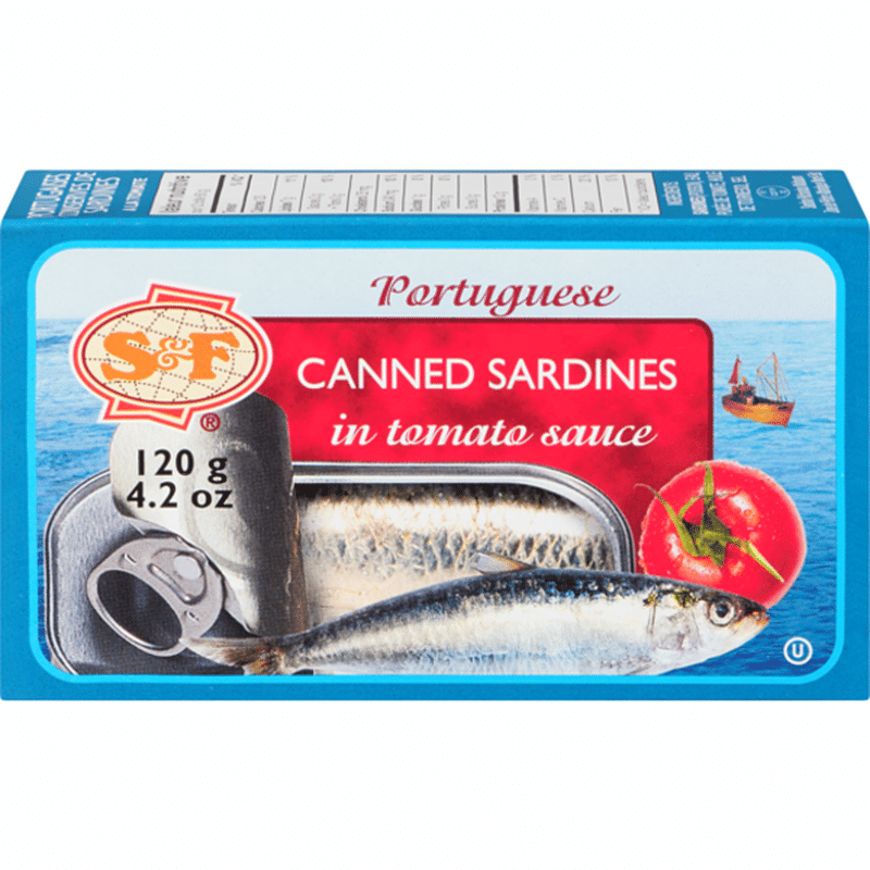 S&F Portuguese Sardines In Tomato Sauce (120 g) Instacart