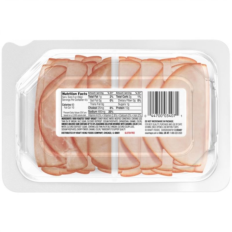 Oscar Mayer Delifresh Combos Turkey Breast and Ham