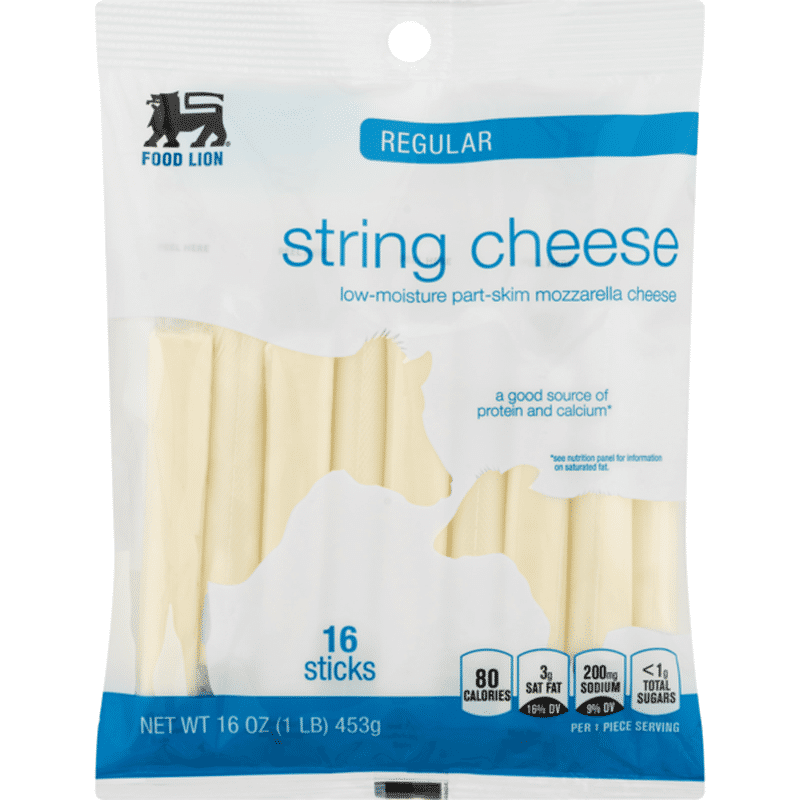 Food Lion Cheese, String, Regular, Bag (16 oz) Instacart