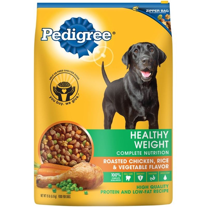 Pedigree Food for Dogs, Roasted Chicken & Vegetable Flavor, Adult (15