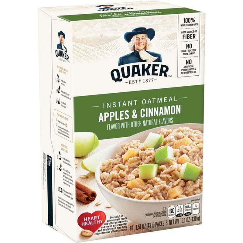 Quaker Apple & Cinnamon Instant Oatmeal (1.51 oz) from King Soopers